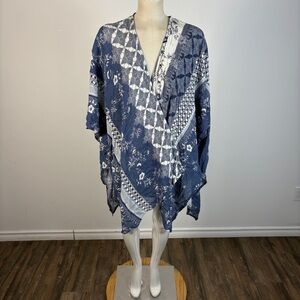 ❤️ California Moon Rise Nomad Art House Collaboration Kimono Duster L